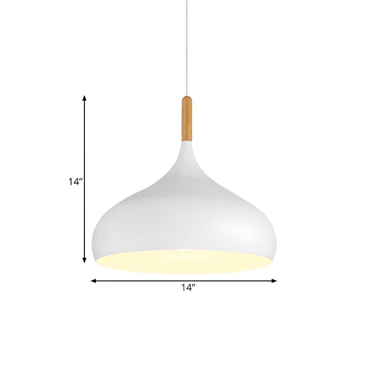 Nordic Metal Teardrop Flush Light