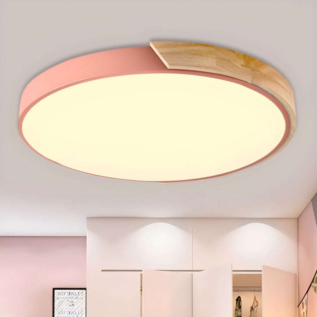 Minimalist Macaron Halo Ceiling Light