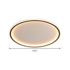 Nordic Style Black Halo Ceiling Light
