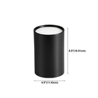 Architectural Matte Black Cylinder Flush Mount