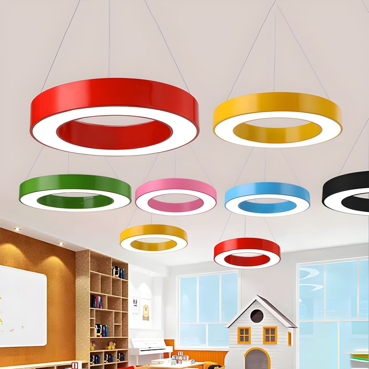 Minimalist Metallic Circular Ring Pendant
