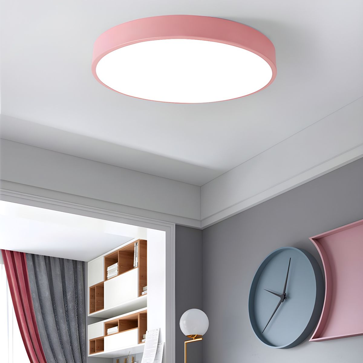 Sculpted Nordic Halo Ceiling Light