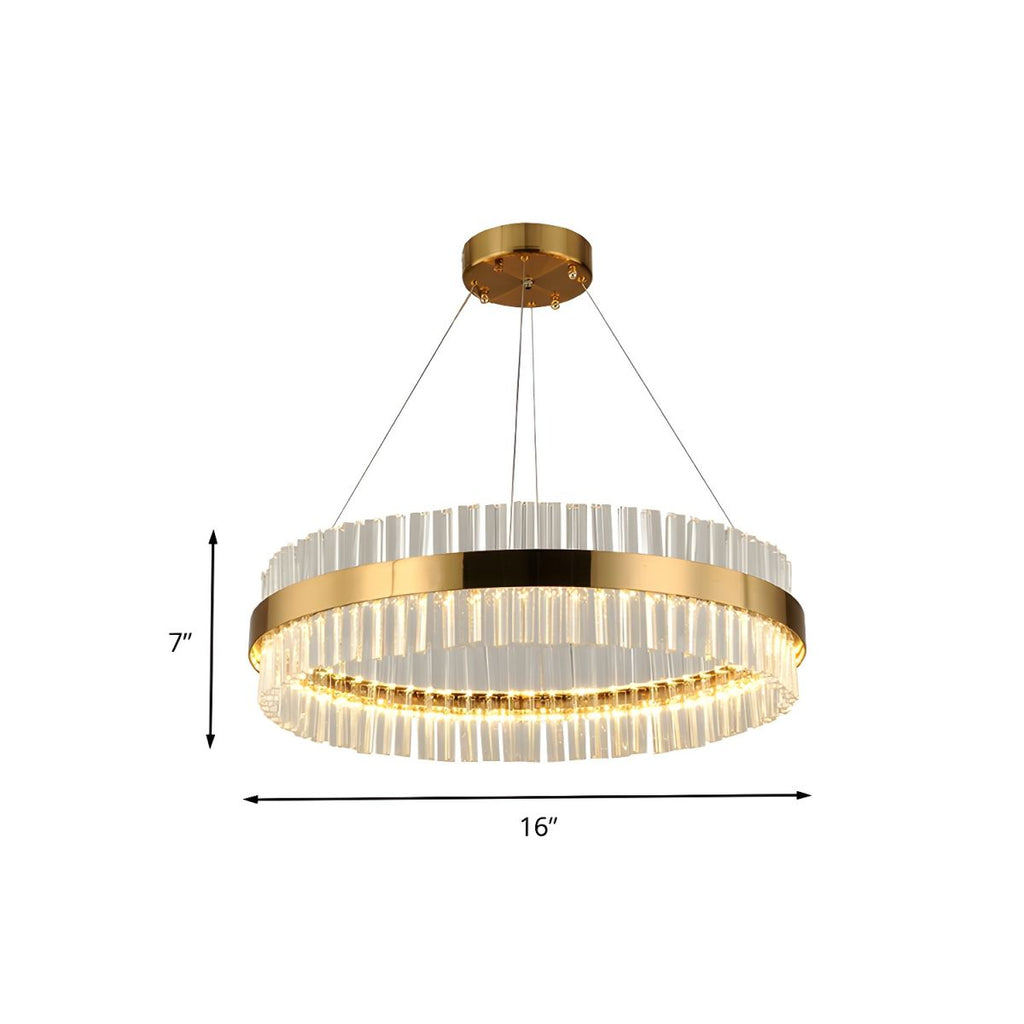 Circular Crystal Ring Chandelier