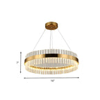 Circular Crystal Ring Chandelier