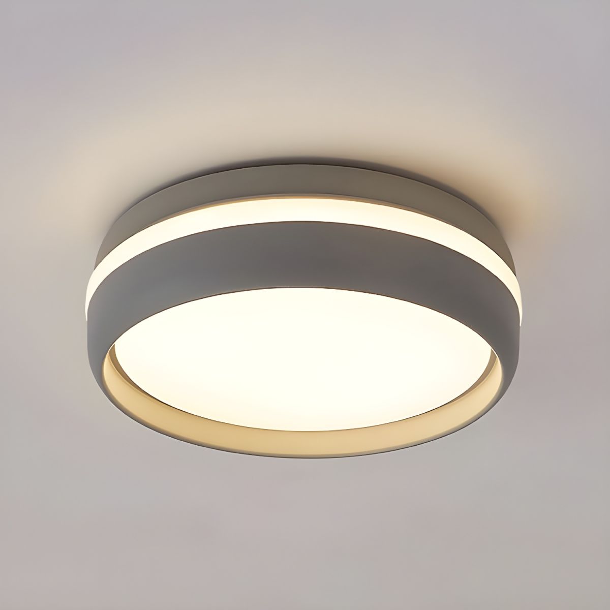 Modern Drum Flush Mount Ceiling Light
