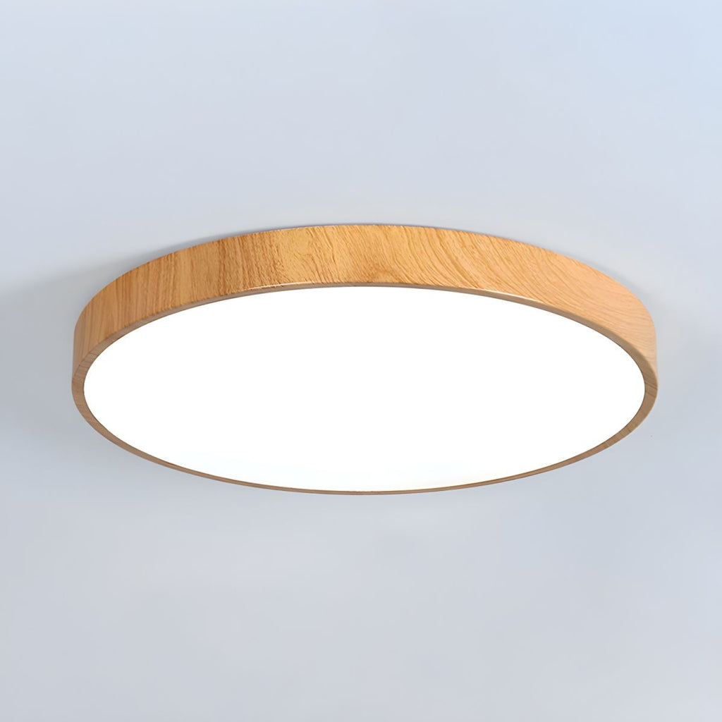 Minimalist Nordic Wood Halo Ceiling Sculpture