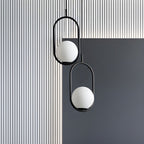 Modern White Globe Pendant Ceiling Glow