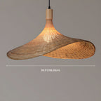 Asia Style Beige Bamboo Pendant Light
