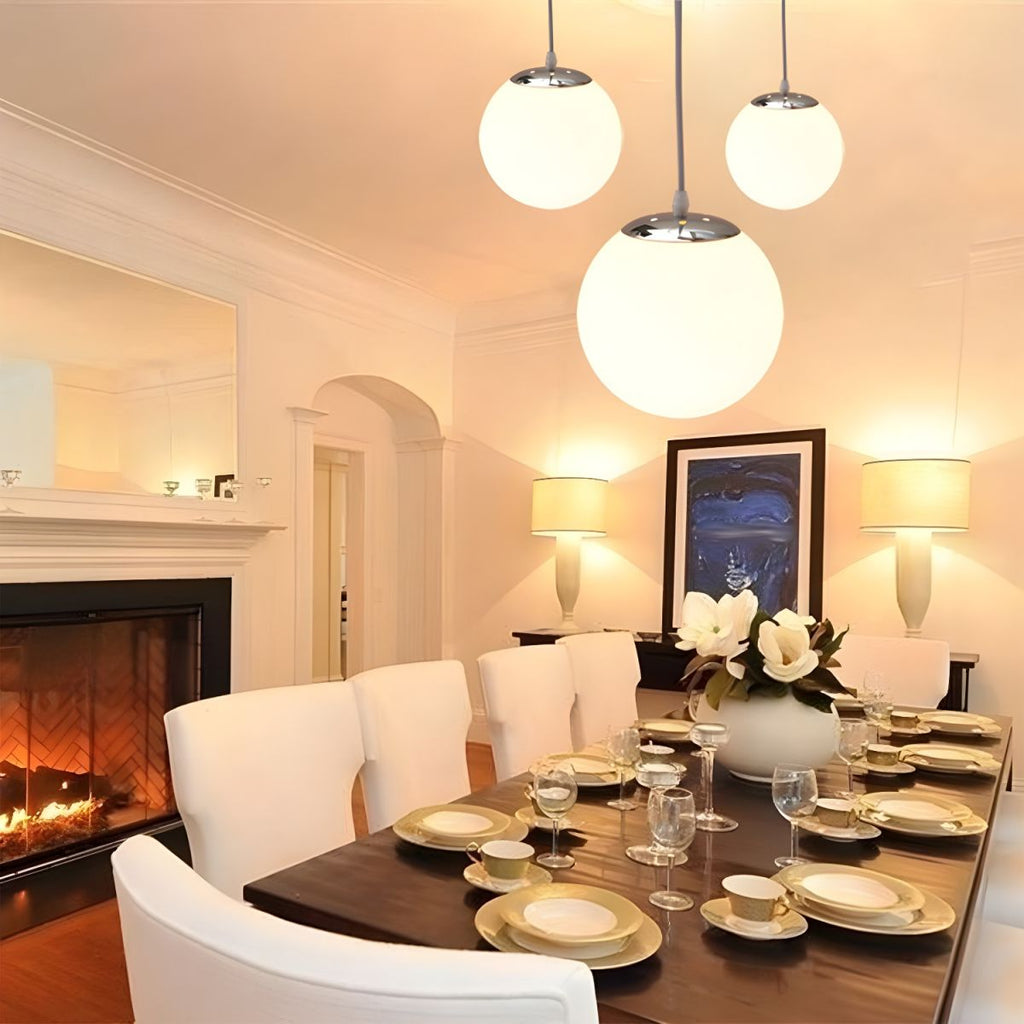 Frosted Globe Pendant Light