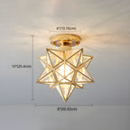 Colonial Star Semi-Flush Mount