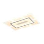 Modern Rectilinear Acrylic Flush Mount