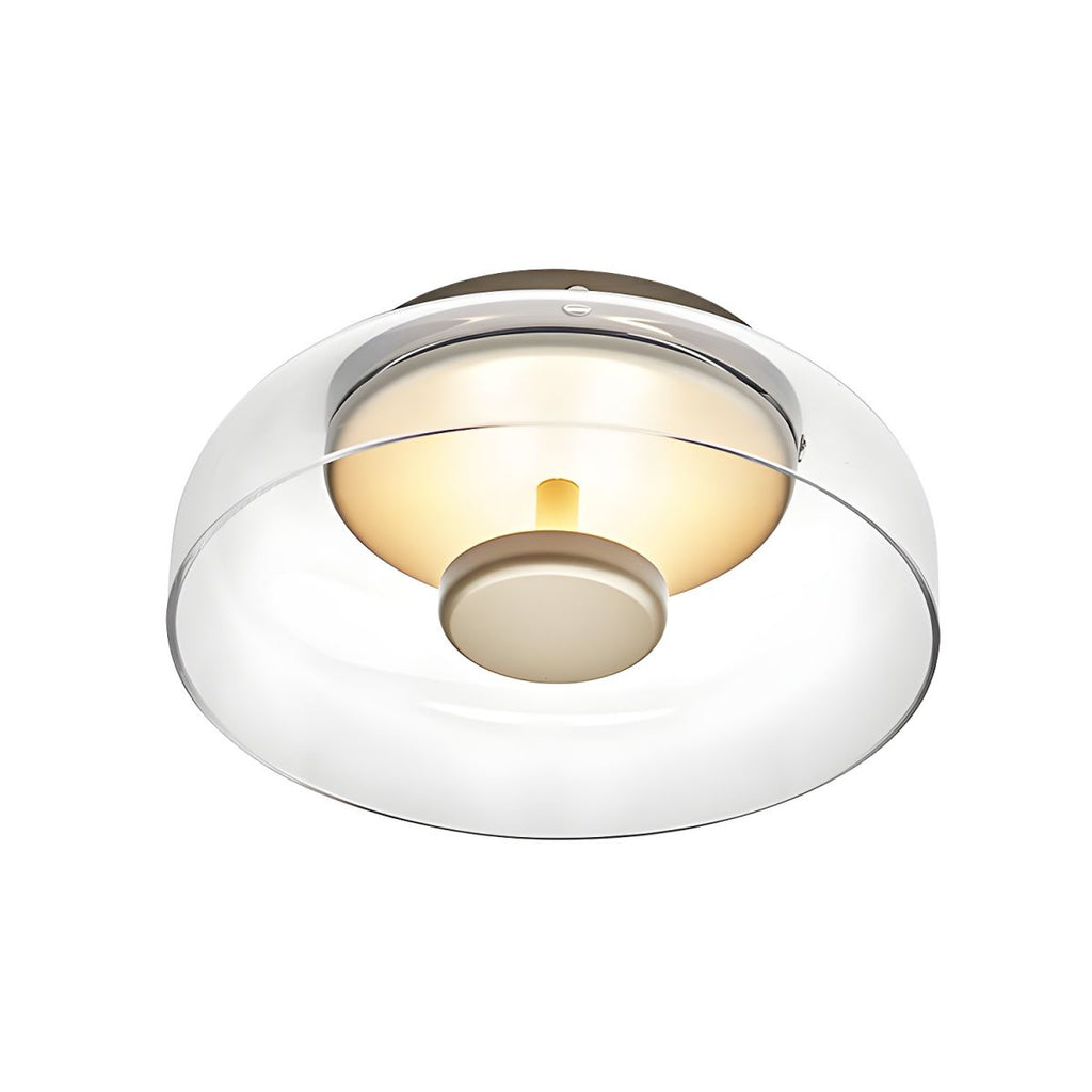 Minimalist Glass Dome Ceiling Light Sculpture