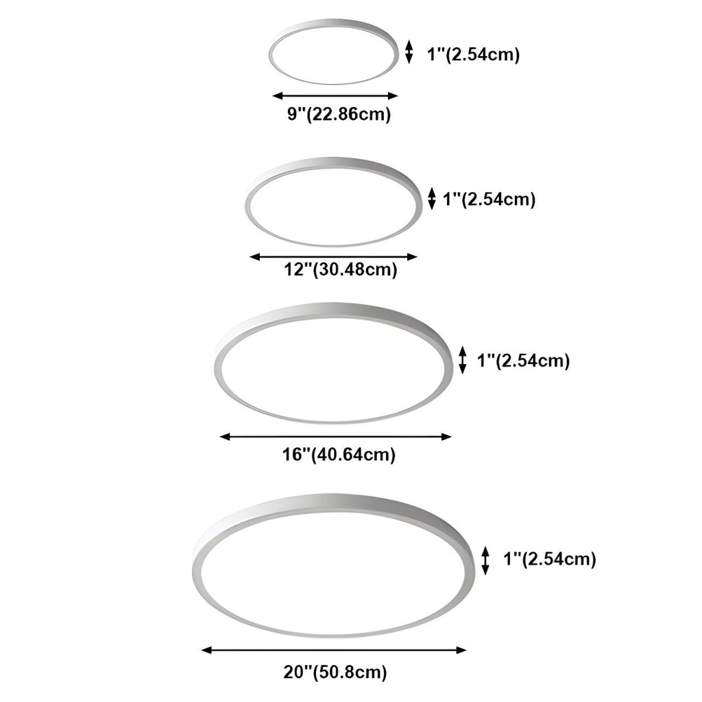 Modern Circular Acrylic Flush Mount