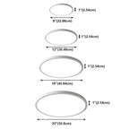 Modern Circular Acrylic Flush Mount