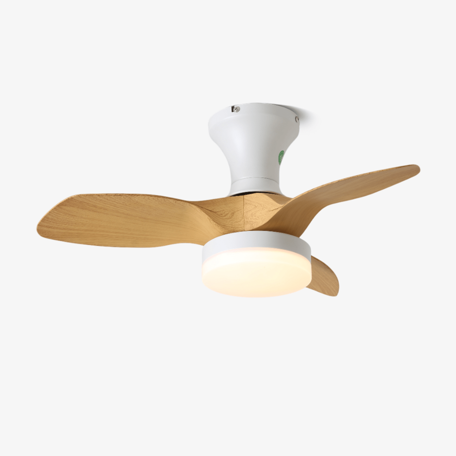 Brisa Sculpted Oak Blade Ceiling Fan Light