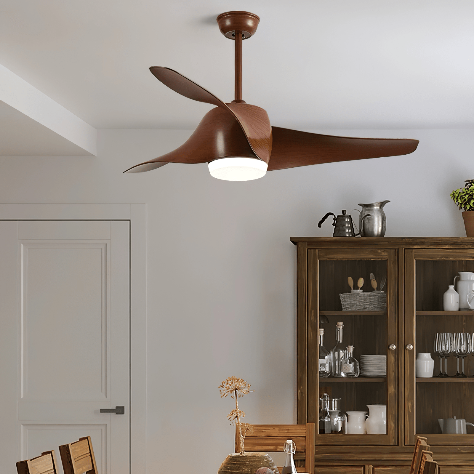 Verdantia Sculpted Aero Flush Ceiling Light