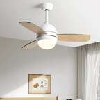 Vento Artisan Wood Blade Ceiling Fan Light