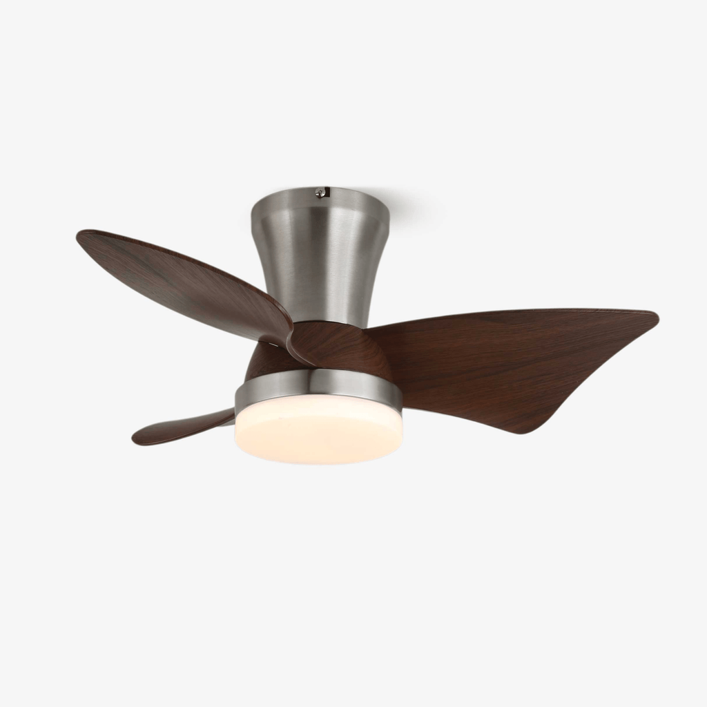 Zephyr Premium Woodcraft Flush Ceiling Fan Light