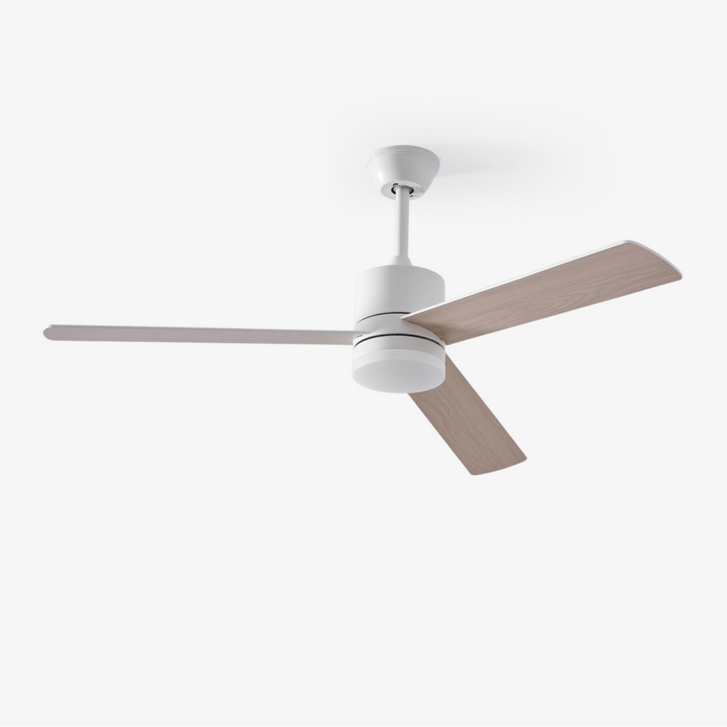 Solara Drift Elegant Wood Blade Ceiling Light