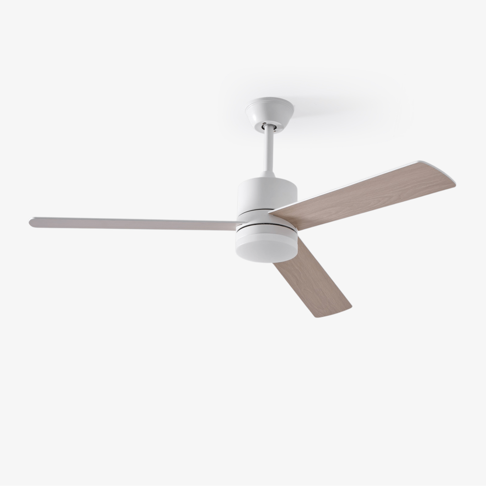 Solara Drift Elegant Wood Blade Ceiling Light