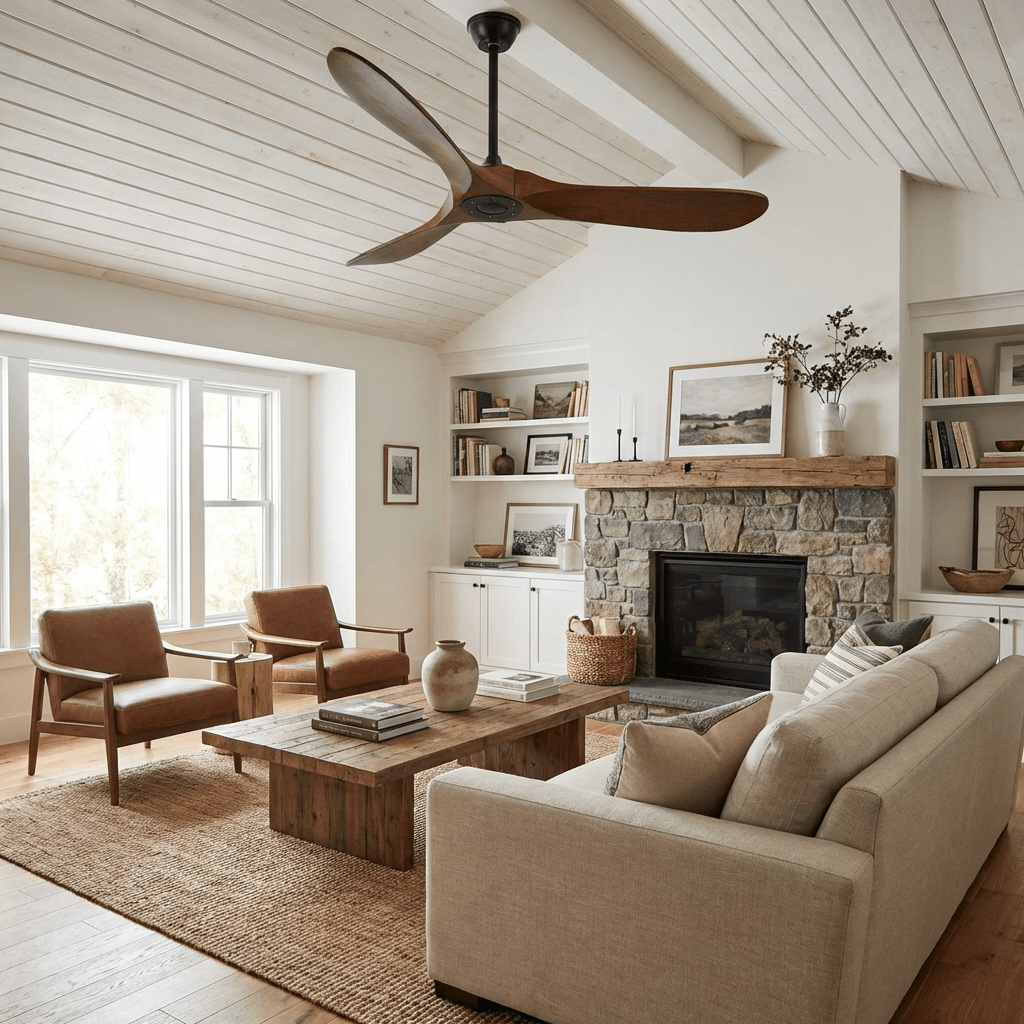 Sleek Aero Blade Modern Ceiling Fan