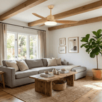 Sophisticated Keltis Wood Blade Fan Light