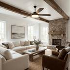 Sophisticated Keltis Wood Blade Fan Light