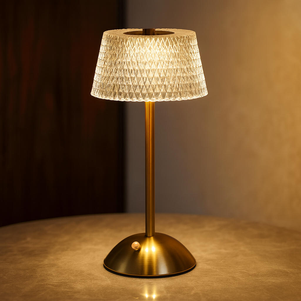 Verona Crystal Glow Table Lamp