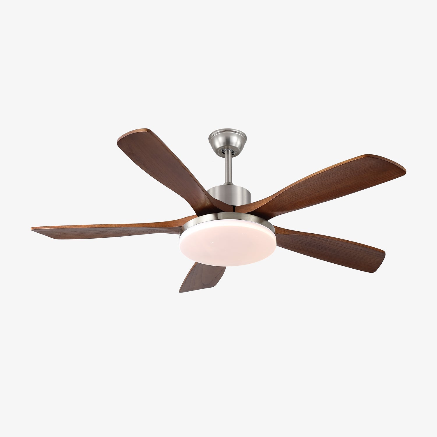 Lunet Contemporary Wood Blade Ceiling Light