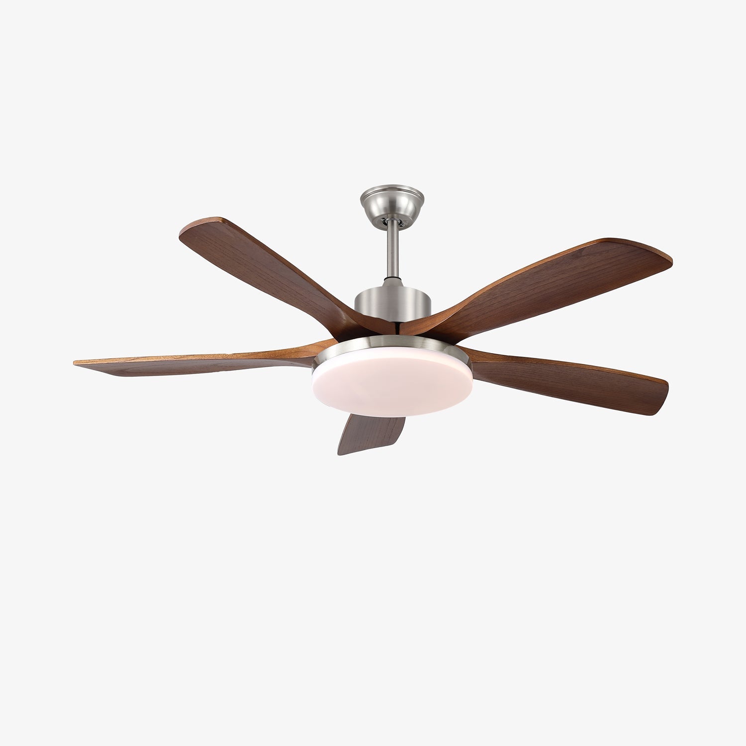 Lunet Contemporary Wood Blade Ceiling Light