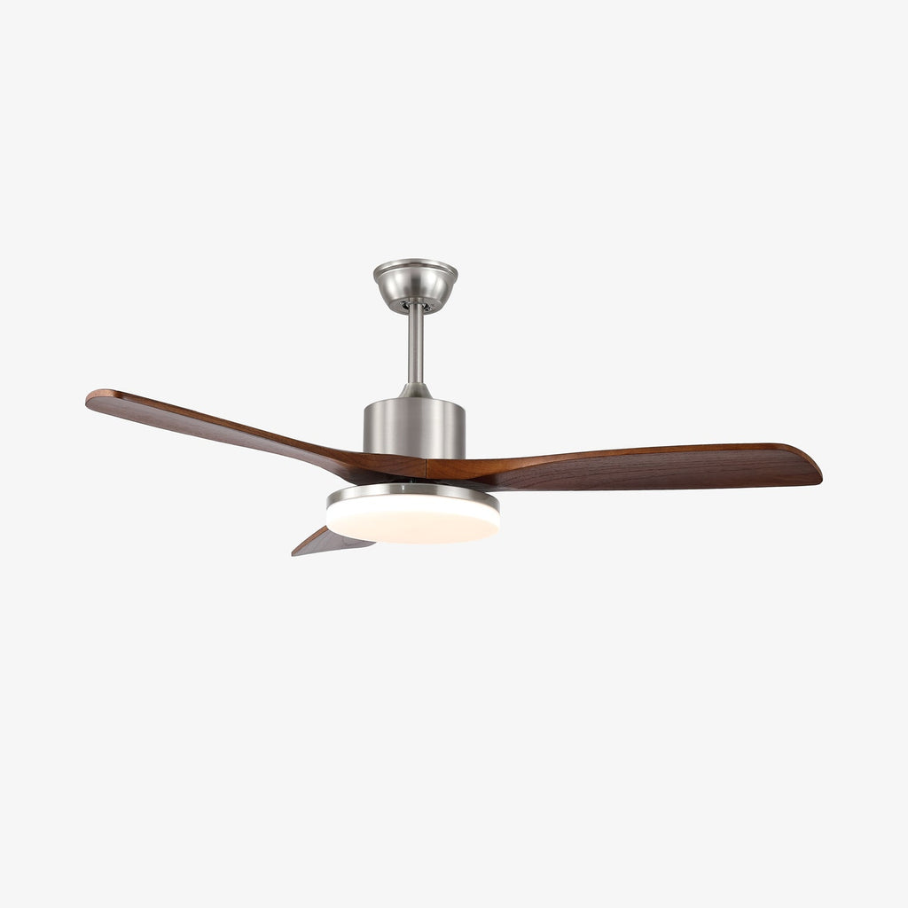 Lunet Contemporary Wood Blade Ceiling Light