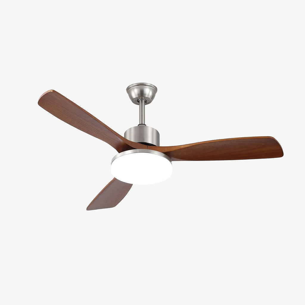 Lunet Contemporary Wood Blade Ceiling Light