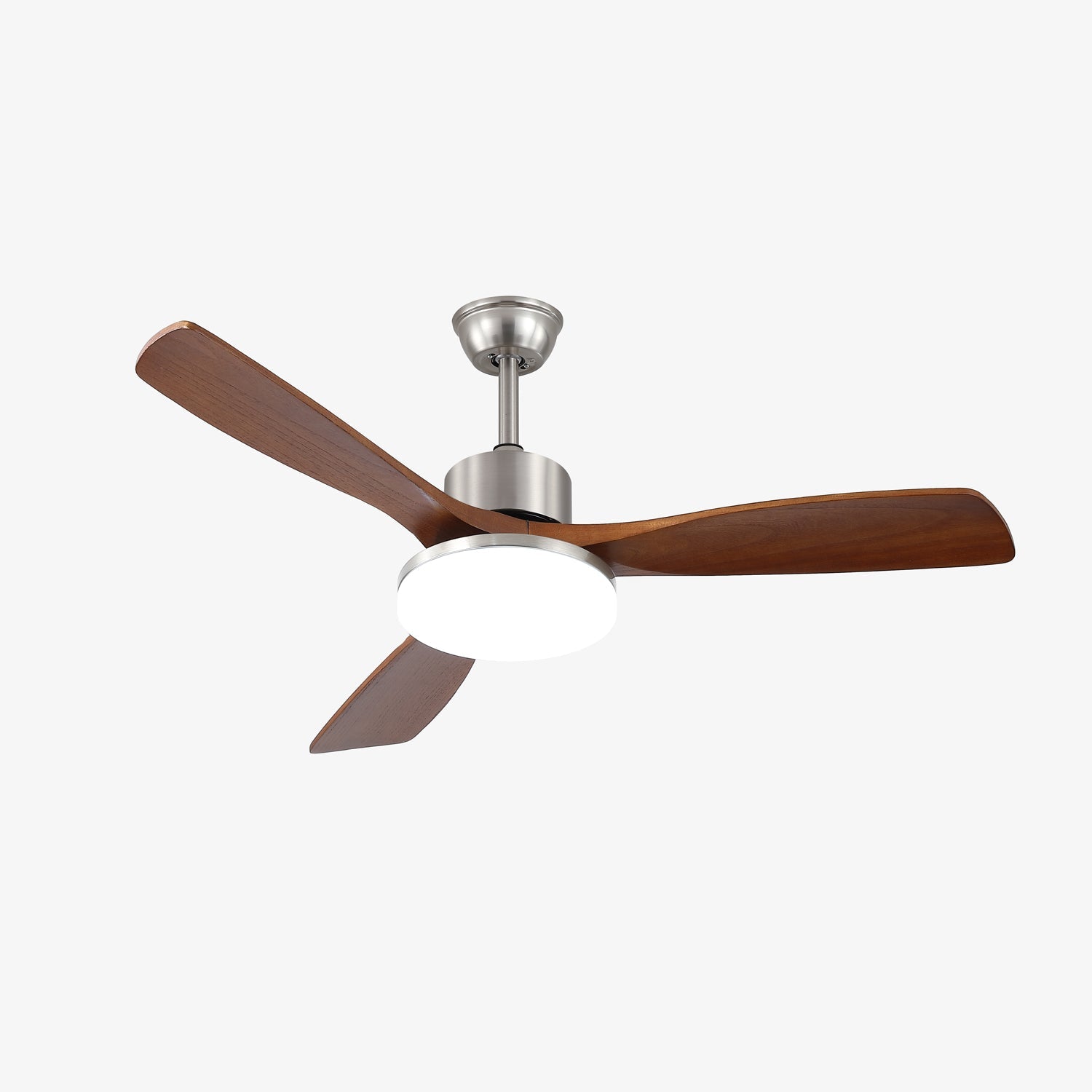Lunet Contemporary Wood Blade Ceiling Light