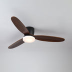 Nocturnus Sculpted Walnut Halo Ceiling Light