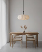 Verona Plug-In Fabric & Silk Pendant Light