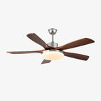 Lunet Contemporary Wood Blade Ceiling Light
