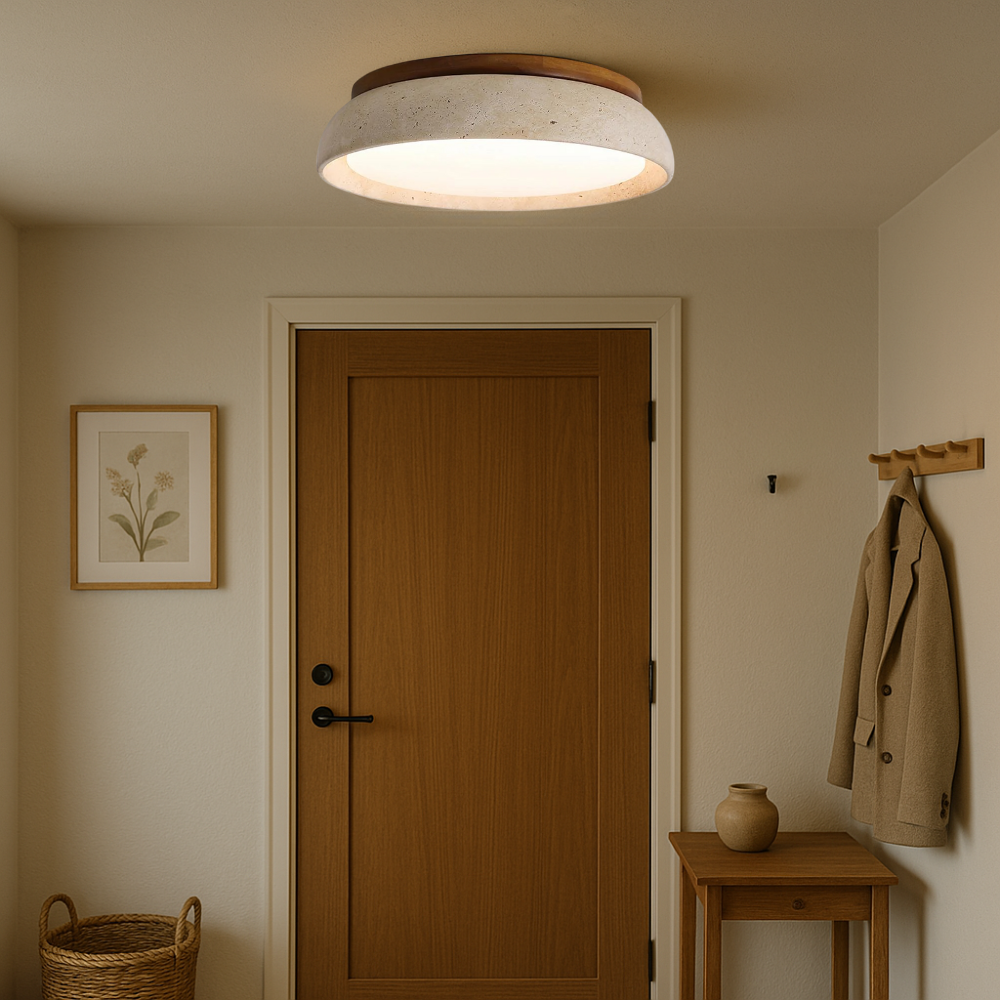 Piedra Travertine Ceiling Light
