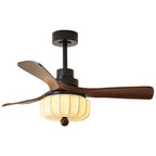 Elegant Fabric Shade Ceiling Fan Illumination