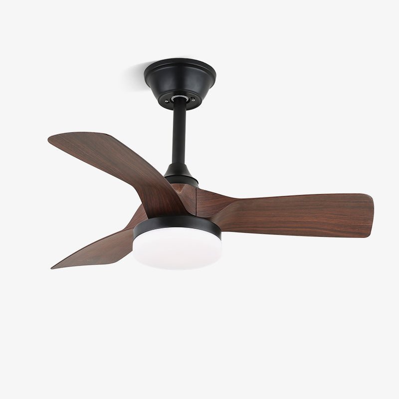 Elegant Sculpted Wood Ceiling Fan Light