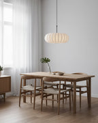 Verona Plug-In Fabric & Silk Pendant Light