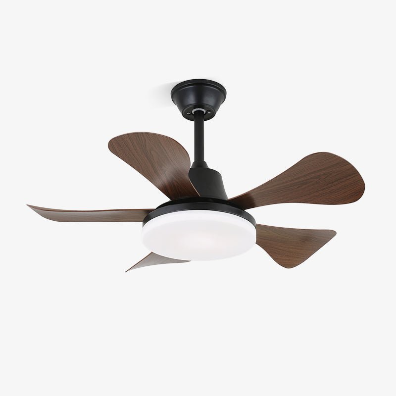 Aeroglow Minimalist Walnut Ceiling Fan Light