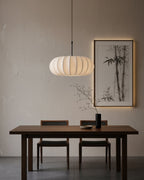 Verona Plug-In Fabric & Silk Pendant Light