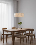 Verona Plug-In Fabric & Silk Pendant Light