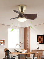 Velis Sculpted Walnut Aero Ceiling Light