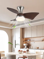 Designer Gold Frame Wood Ceiling Fan Light