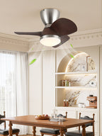 Velis Sculpted Walnut Aero Ceiling Light