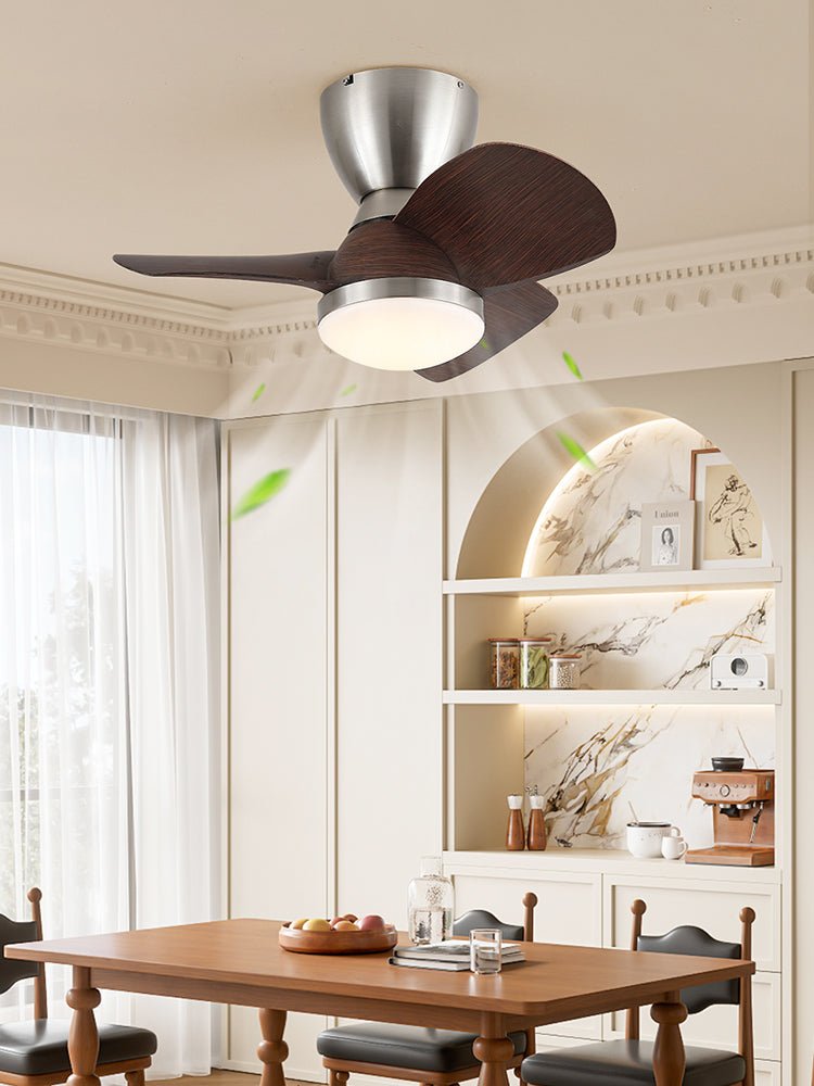 Velis Sculpted Walnut Aero Ceiling Light
