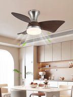 Designer Gold Frame Wood Ceiling Fan Light