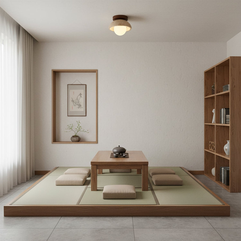 Piedra Travertine Ceiling Light