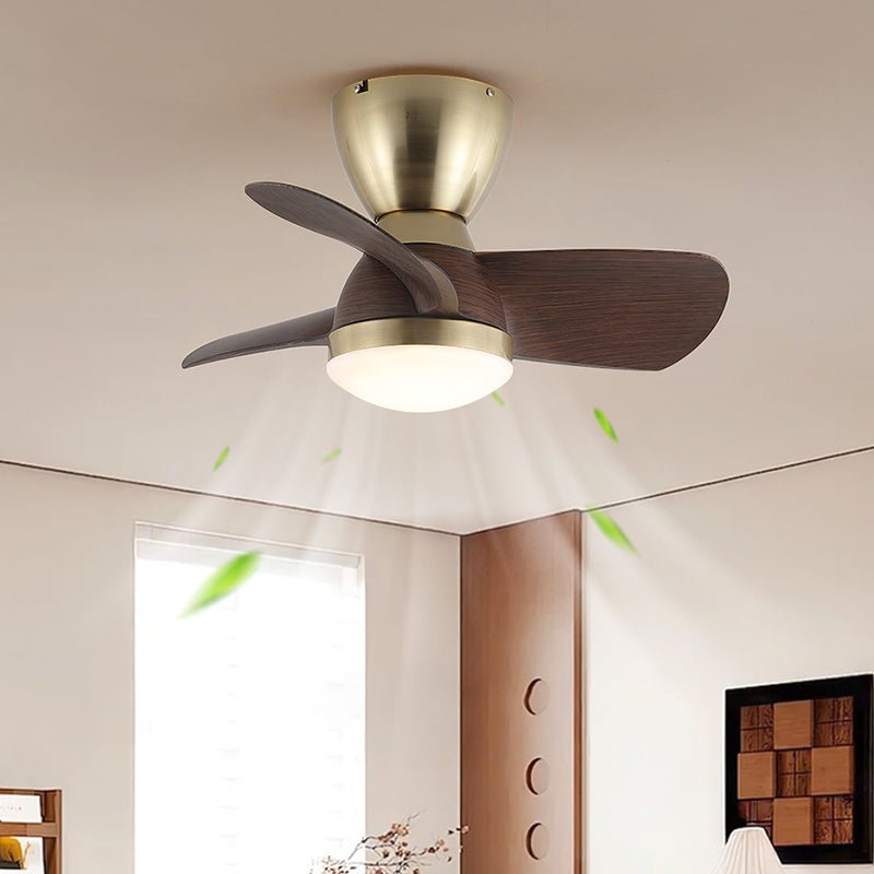 Velis Sculpted Walnut Aero Ceiling Light
